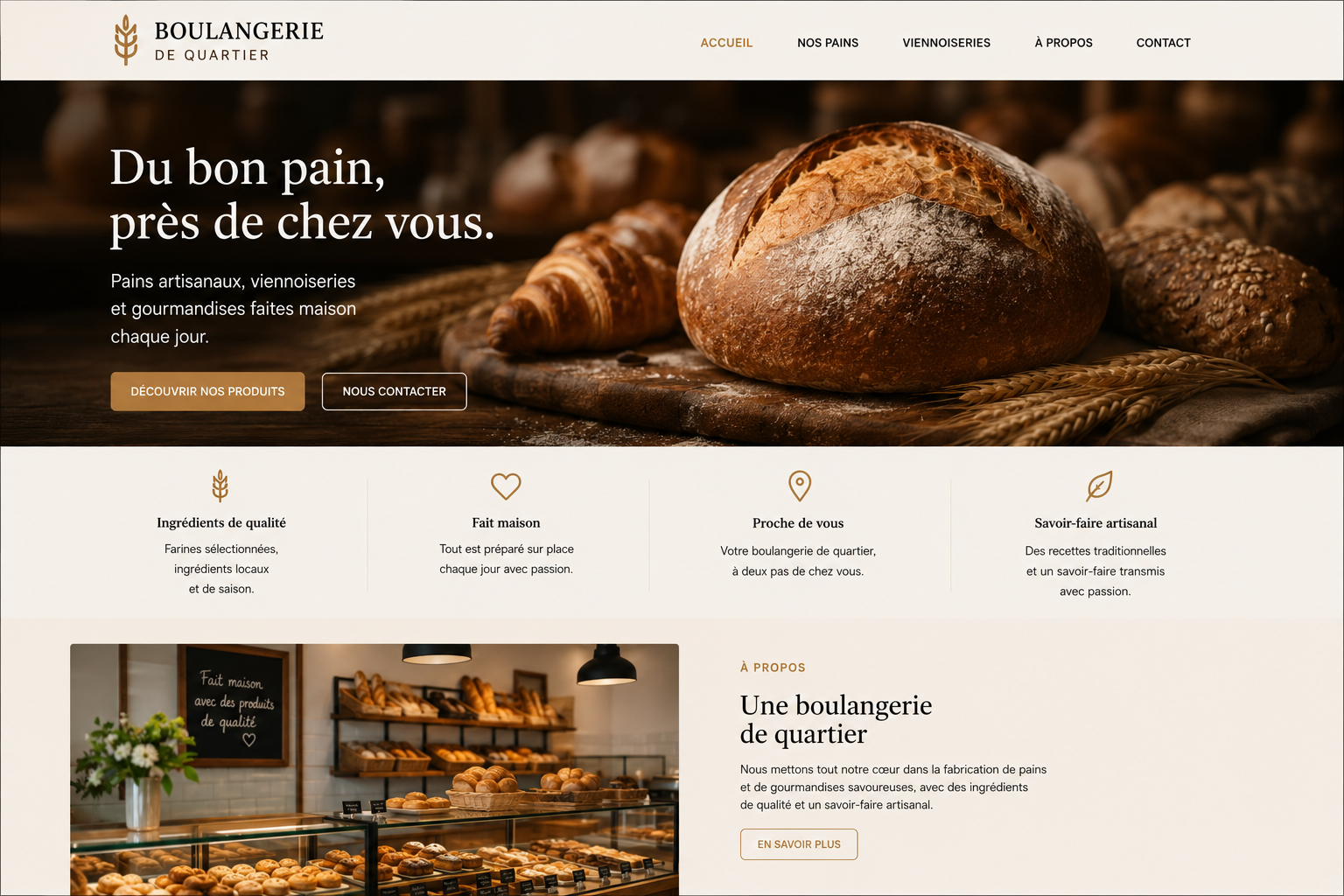 Boulangerie de quartier, vue 1
