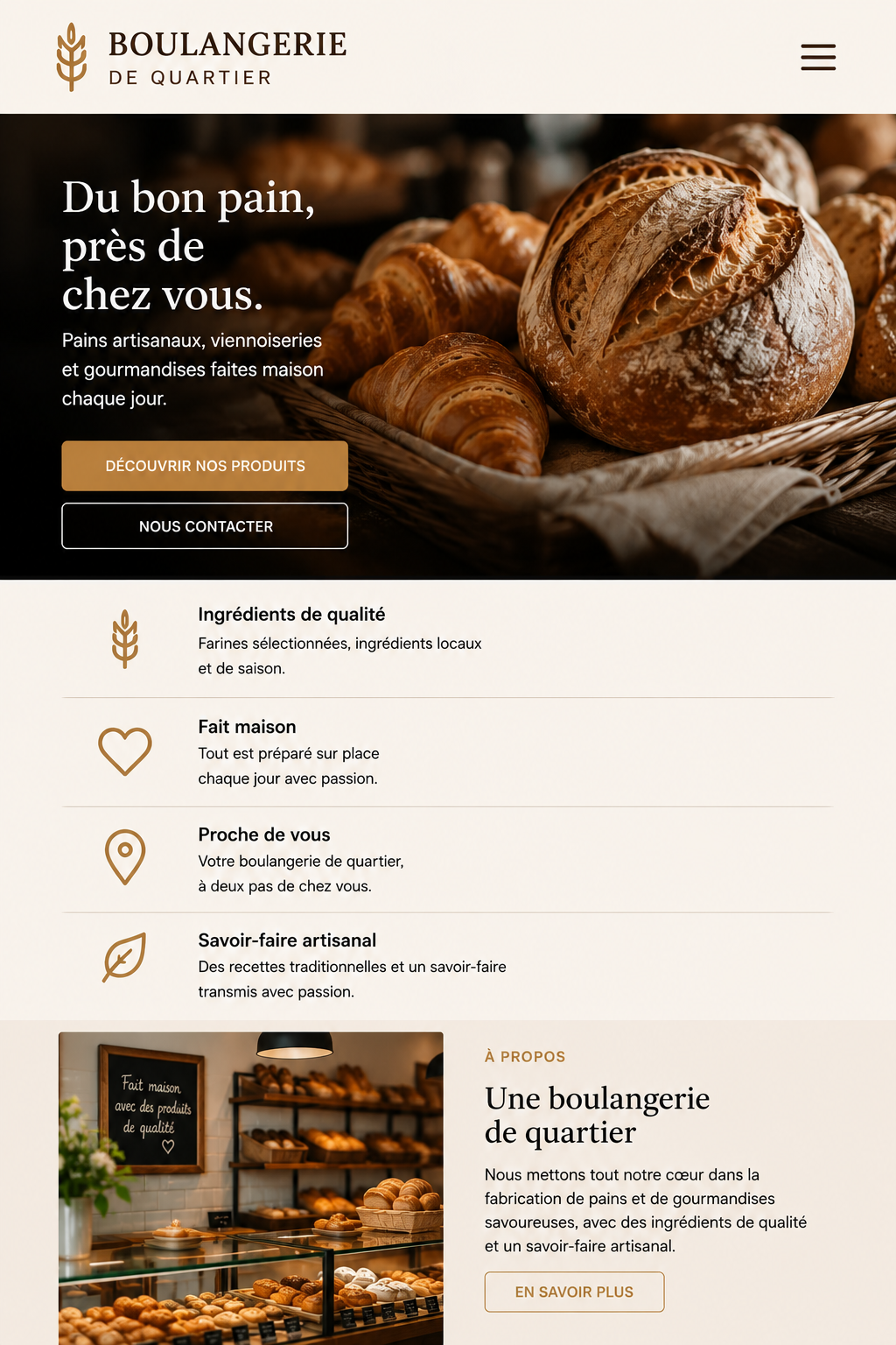 Boulangerie de quartier, vue 2