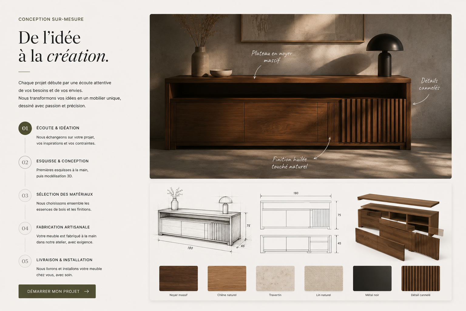 NOVA concept store, vue 3